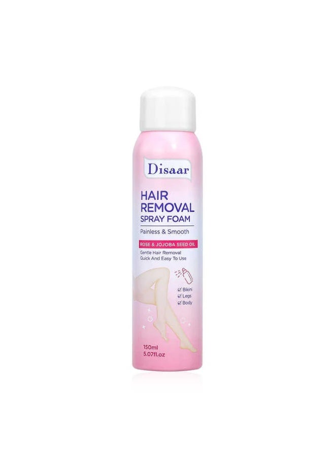 Disaar Rose Hair Removal Spray with Jojoba Oil and Rose Extract - Ultimate Smoothness and Deep Hydration - 150ml - Image 1